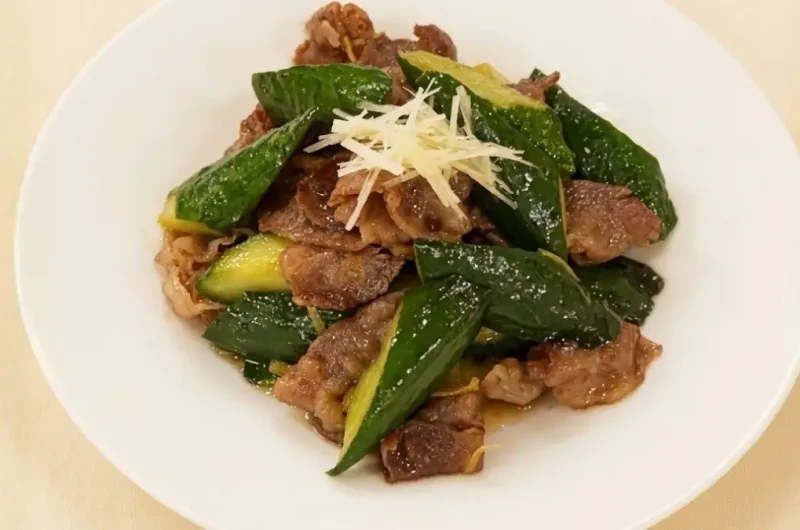 【あさイきゅうりと牛肉の炒め煮チ】のレシピ 柳原尚之さんのみんなゴハンだよ