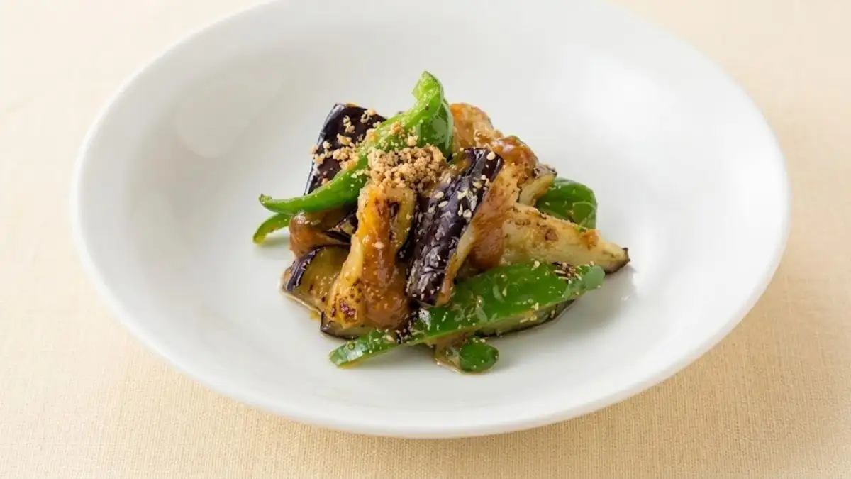 夏野菜の辛子味噌和え