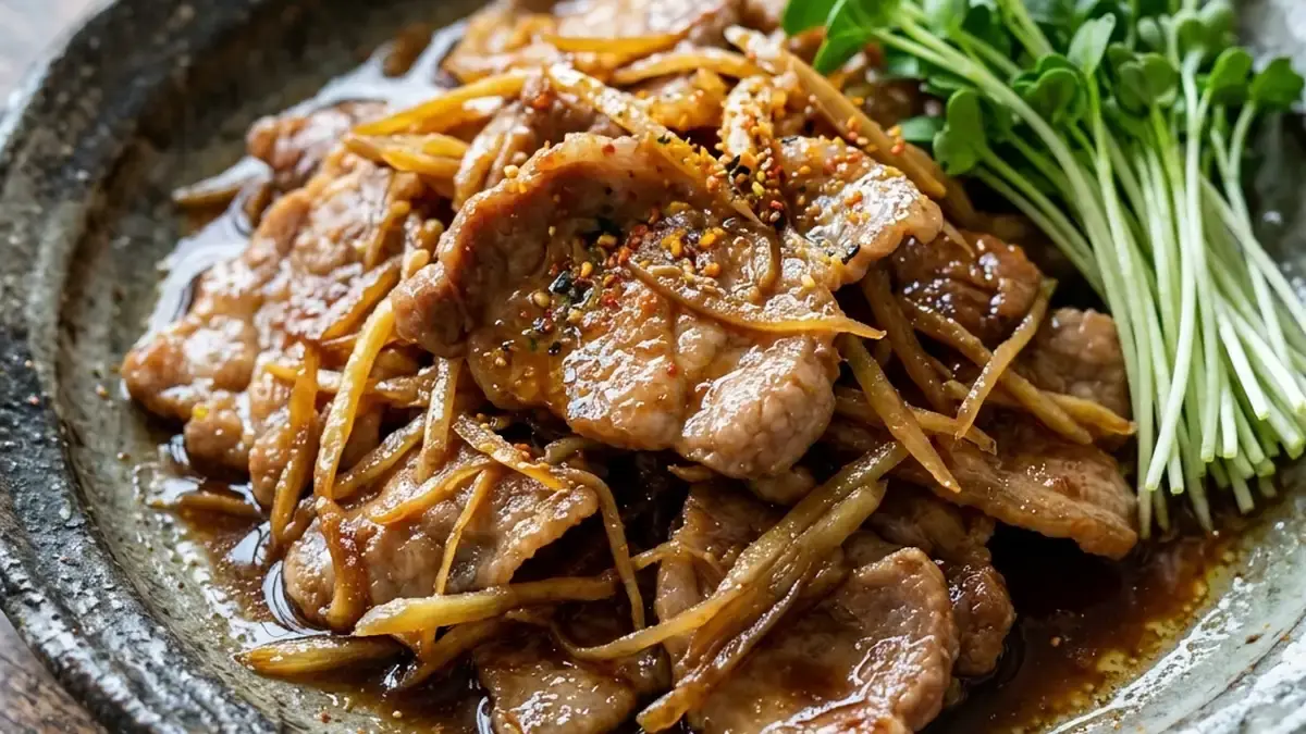 しょうがいっぱいしょうが焼き
