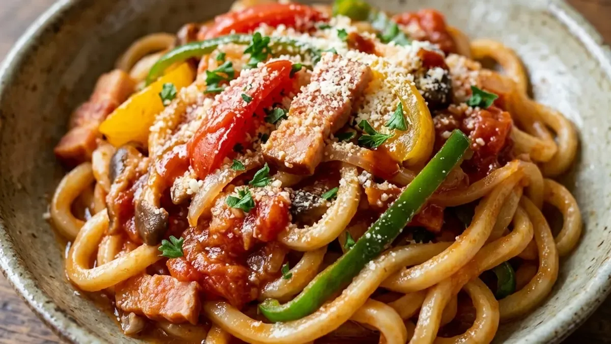 うどんナポリタン