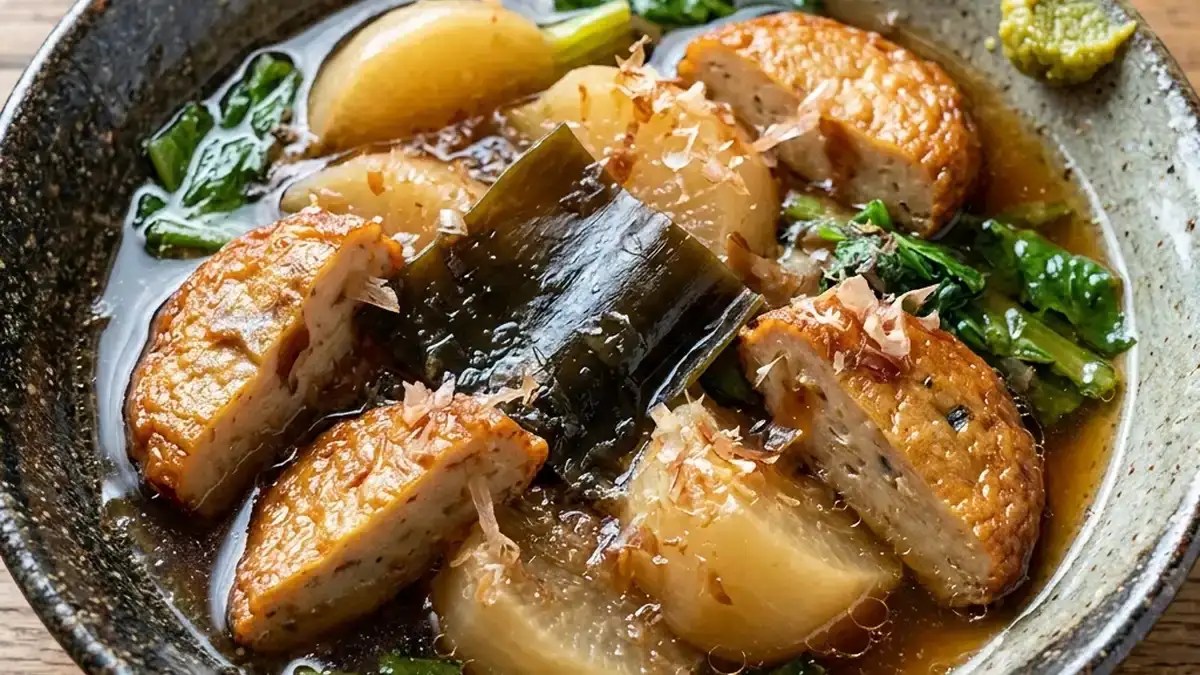 かぶとさつま揚げの煮物