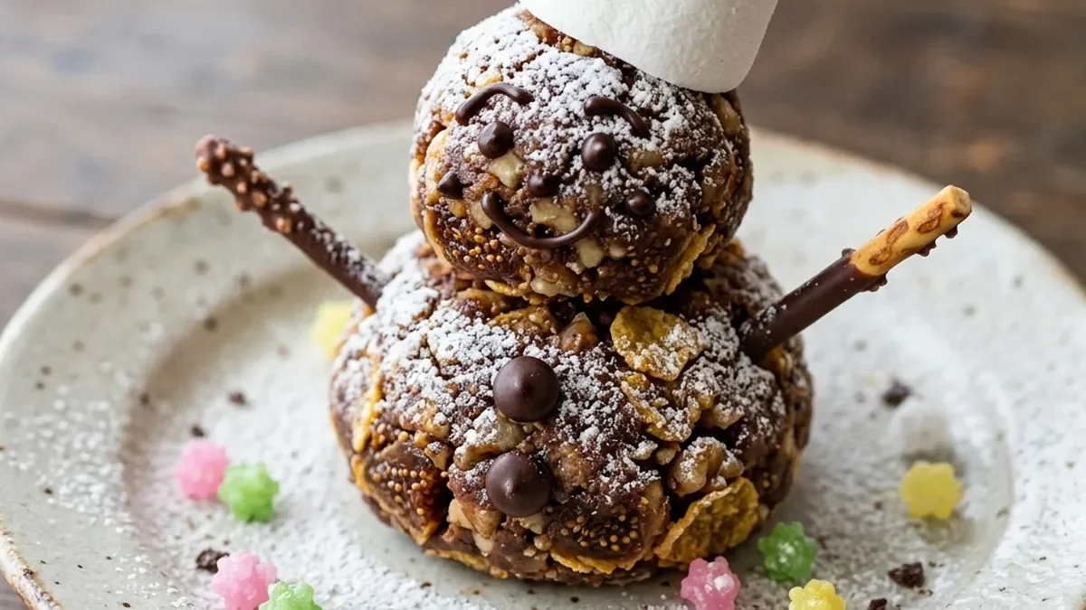ナッチョコ雪だるま