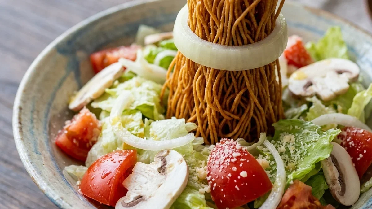 そうめんタワーサラダ