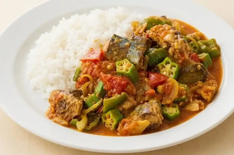【きょうの料理】さば缶と夏野菜のカレーのレシピ 黄川田としえさんアオアシ連動企画