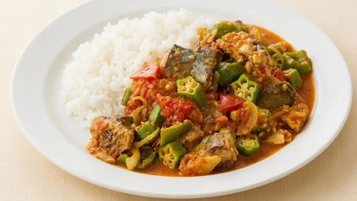 サバ缶と夏野菜のカレー
