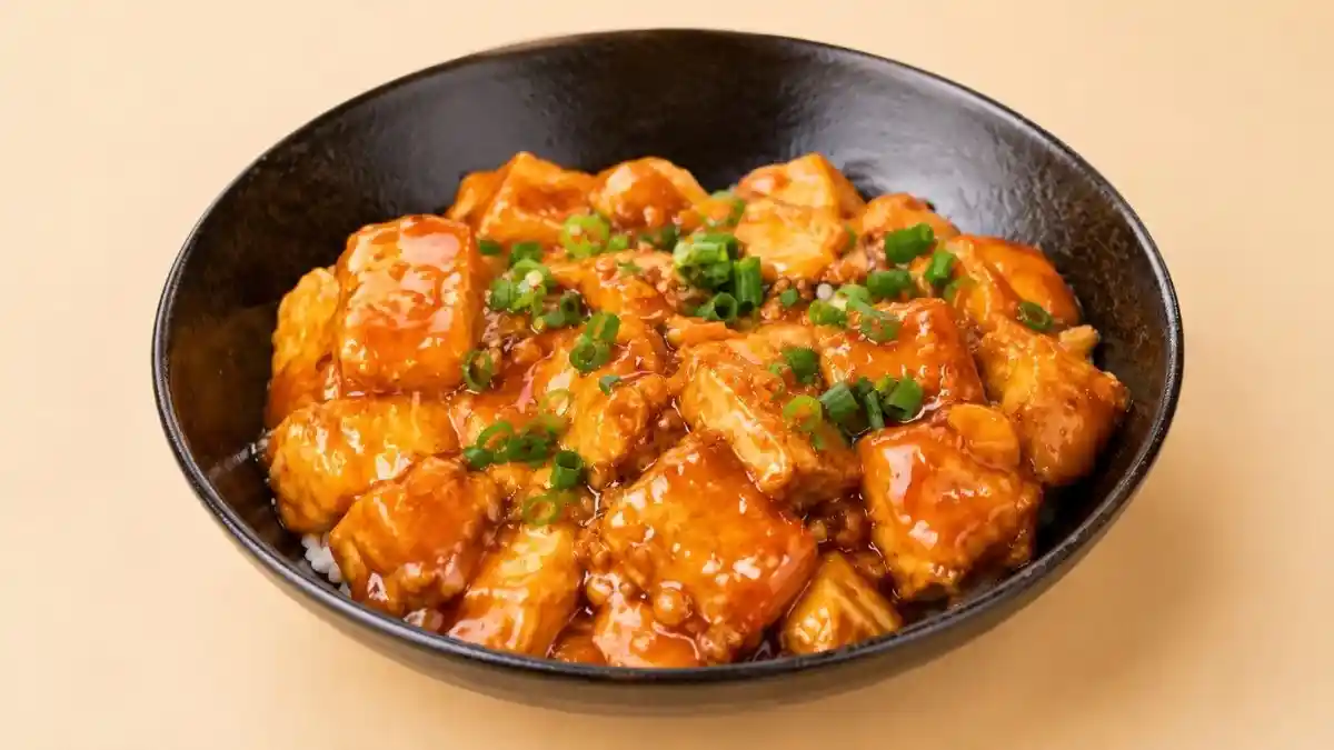 甘辛豆腐玉子丼