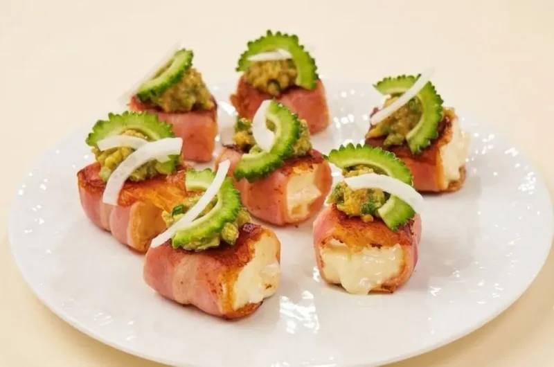【沸騰ワード】厚揚げのベーコン巻き ゴーヤ味噌ソースのレシピ 志麻さん夏料理