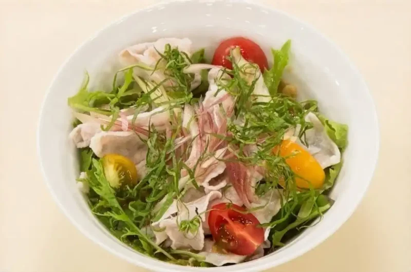 【あさイチ】豚しゃぶサラダ冷や汁風のレシピ 駒木根葵汰さんのみんなゴハンだよ