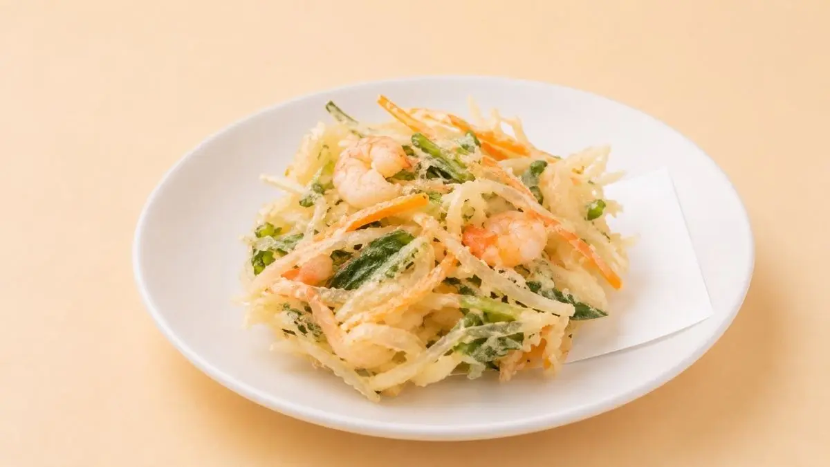 えびと野菜のかき揚げ