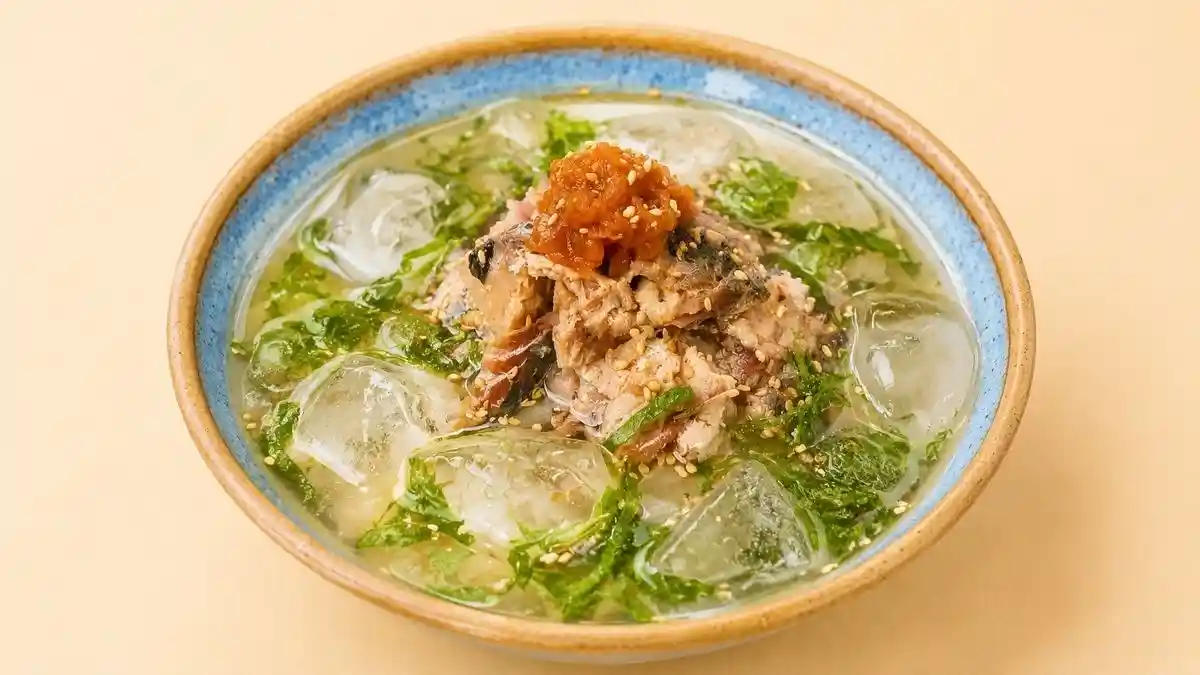 冷やしサバほうじ茶漬け