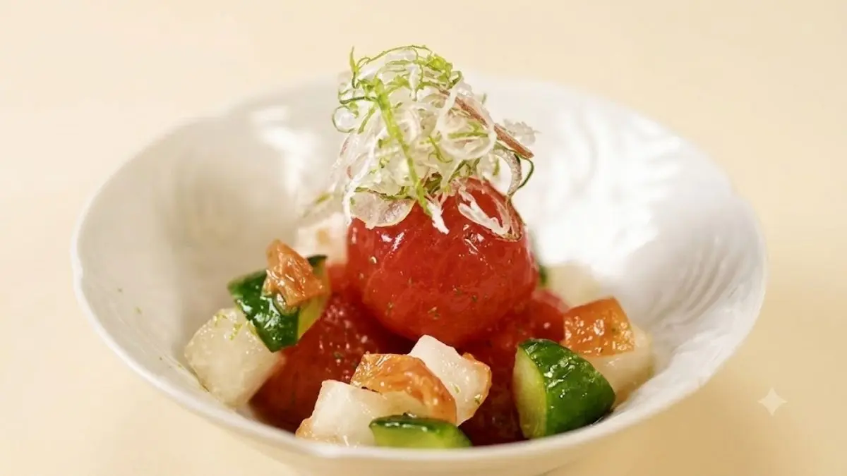 ミニトマトの含め煮 梅肉仕立て