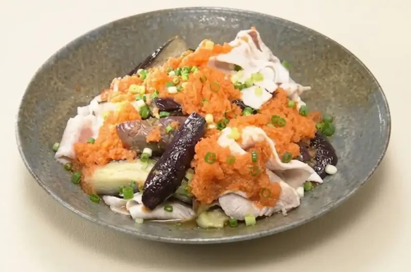 【きょうの料理】なすと豚しゃぶのおろしにんじんあえのレシピ 井原裕子さんなすを制する者は夏を制す!
