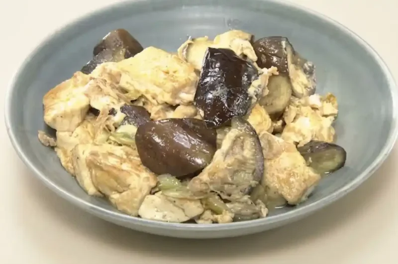 【きょうの料理】なす、ねぎ、豆腐の卵炒めのレシピ 井原裕子さん