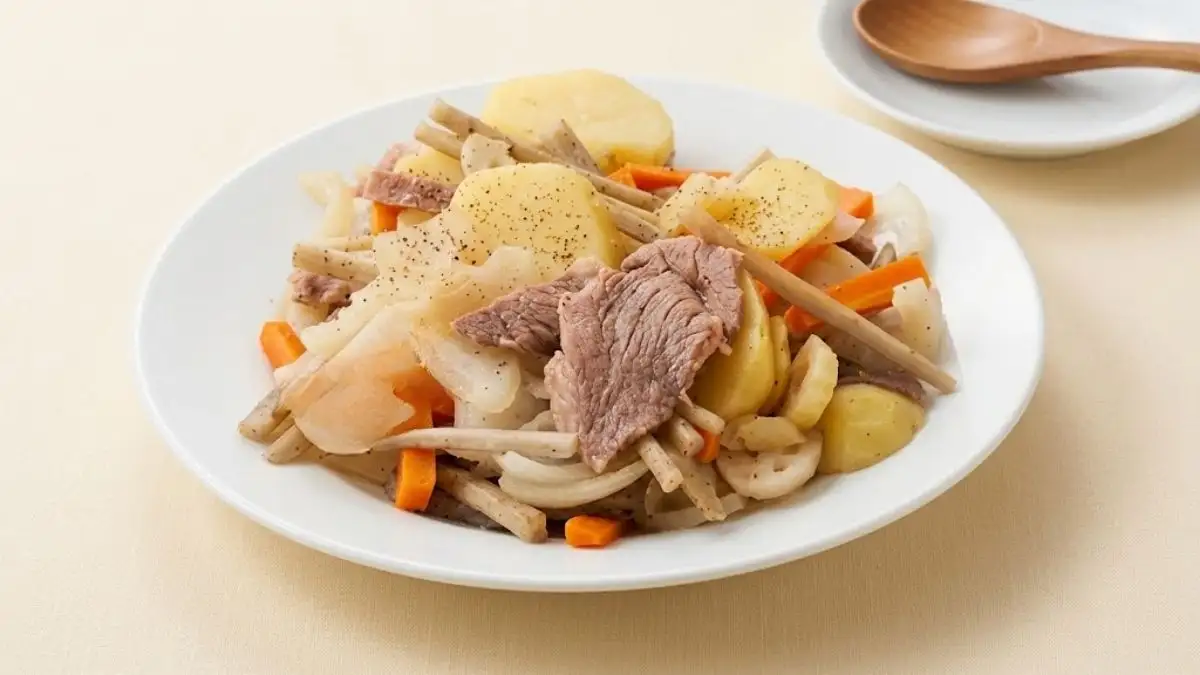夏野菜とお肉の蒸し煮