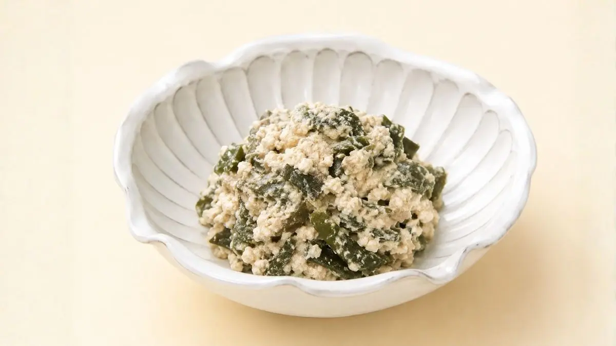 ピーマンのつくだ煮白あえ