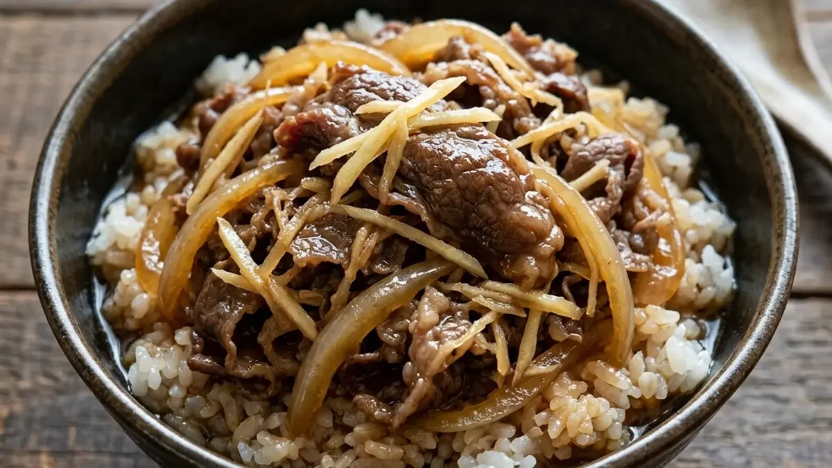 しょうがたっぷり牛丼