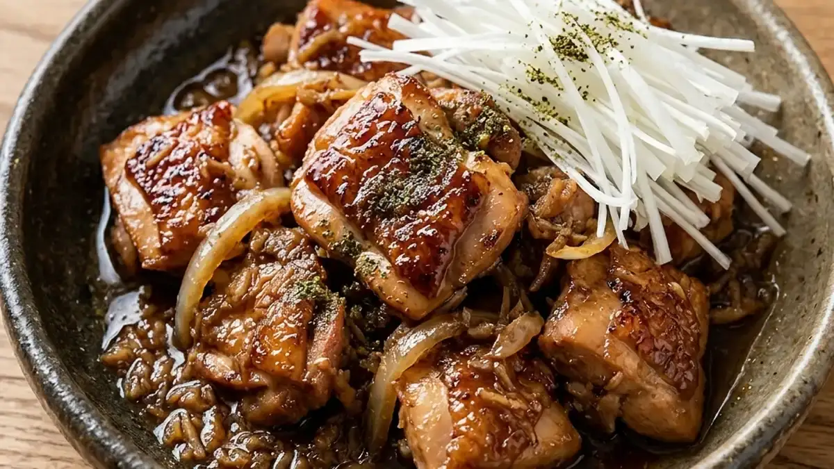 鶏もも肉のごぼう照り焼き