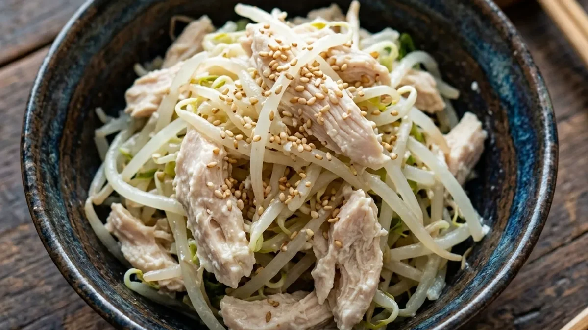 もやしと鶏肉の白あえ