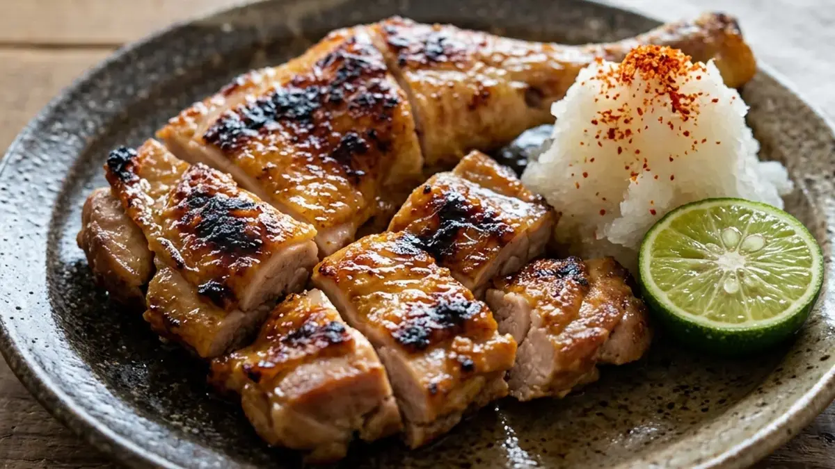 ゆで鶏のみそ漬け焼き