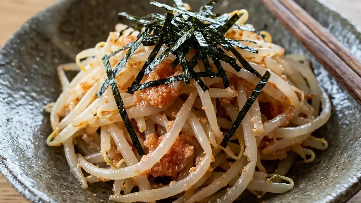 もやしの明太子あえ