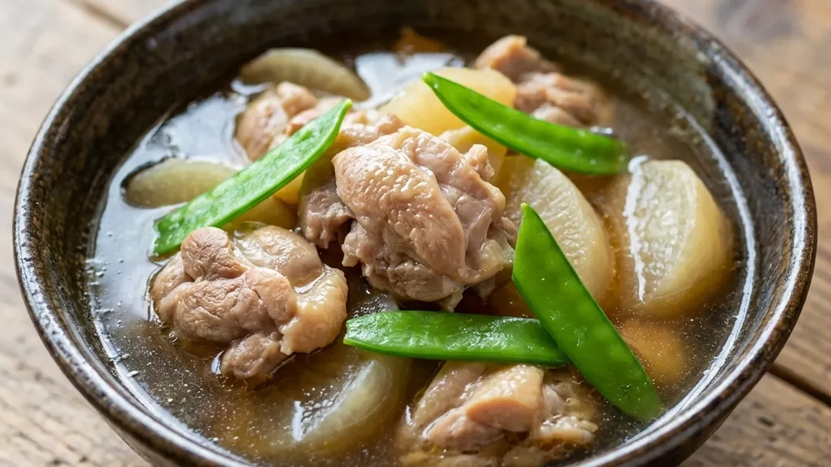 鶏ももとかぶのスープ煮