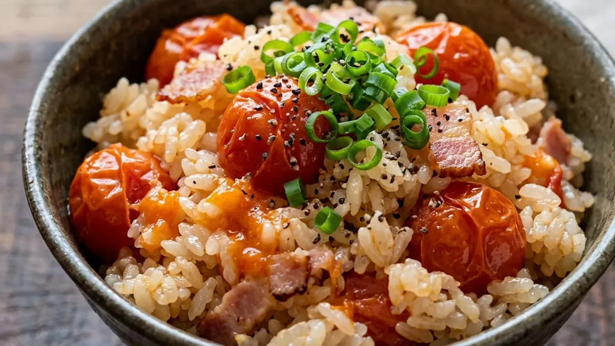 ミニトマトの炊き込みご飯