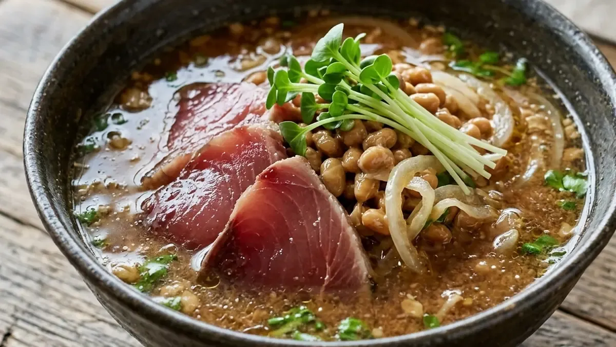 かつお入り納豆冷や汁