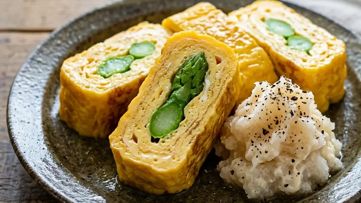 アスパラの卵焼き