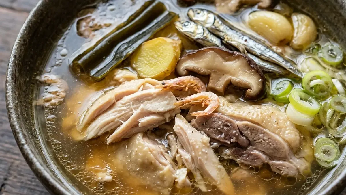 丸鶏スープ