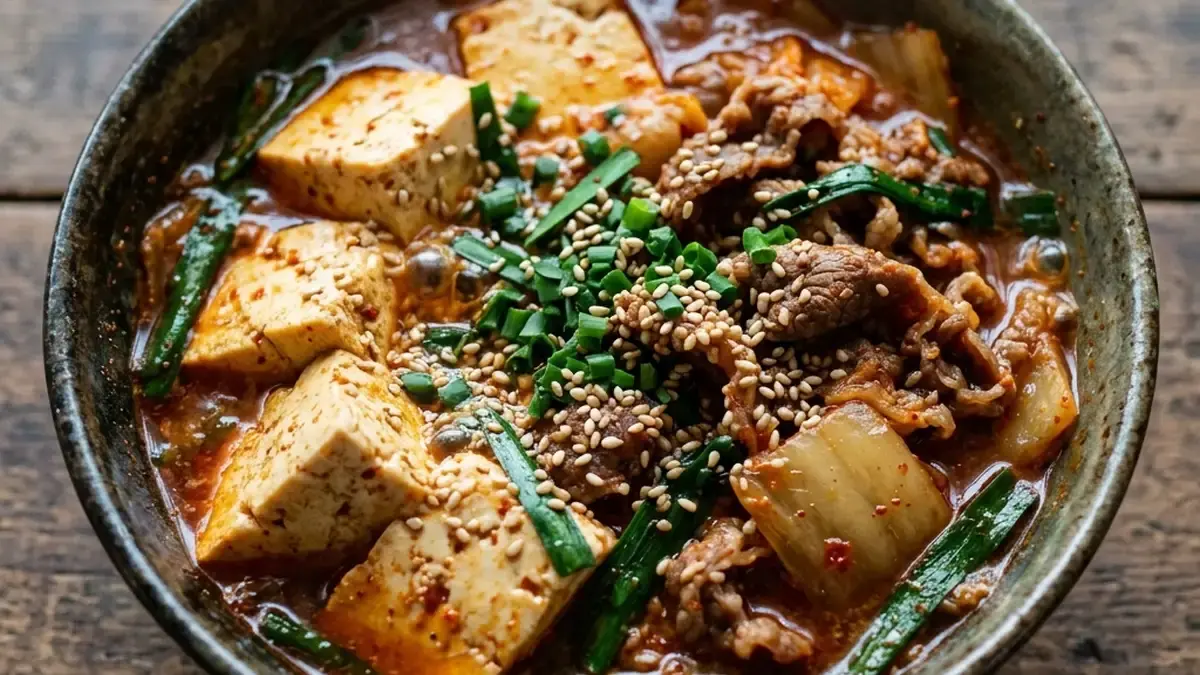 肉キムチ豆腐