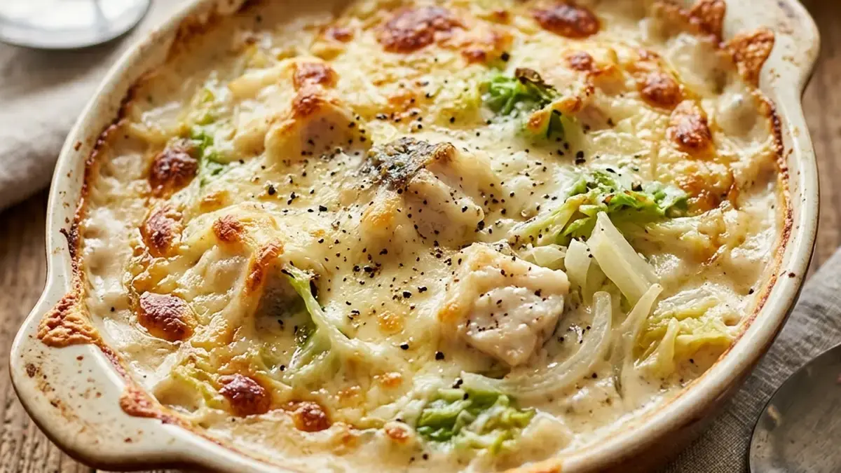 白菜とたらのグラタン