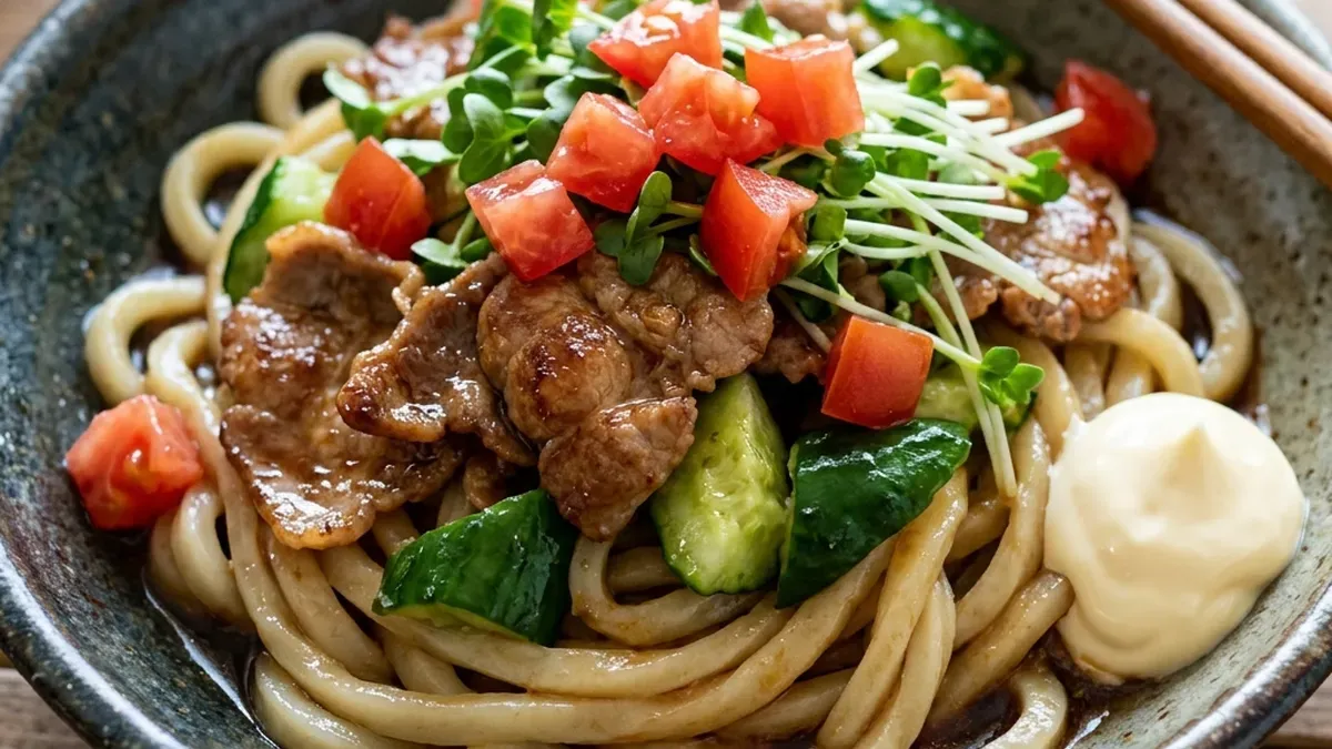 しょうが焼きあえうどん