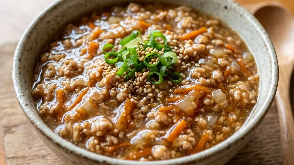 鶏ひき肉のトロトロ煮