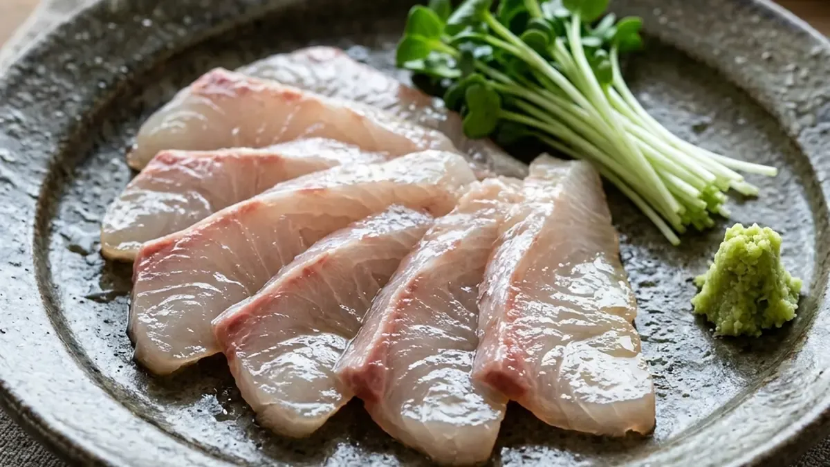 白身魚の昆布じめ