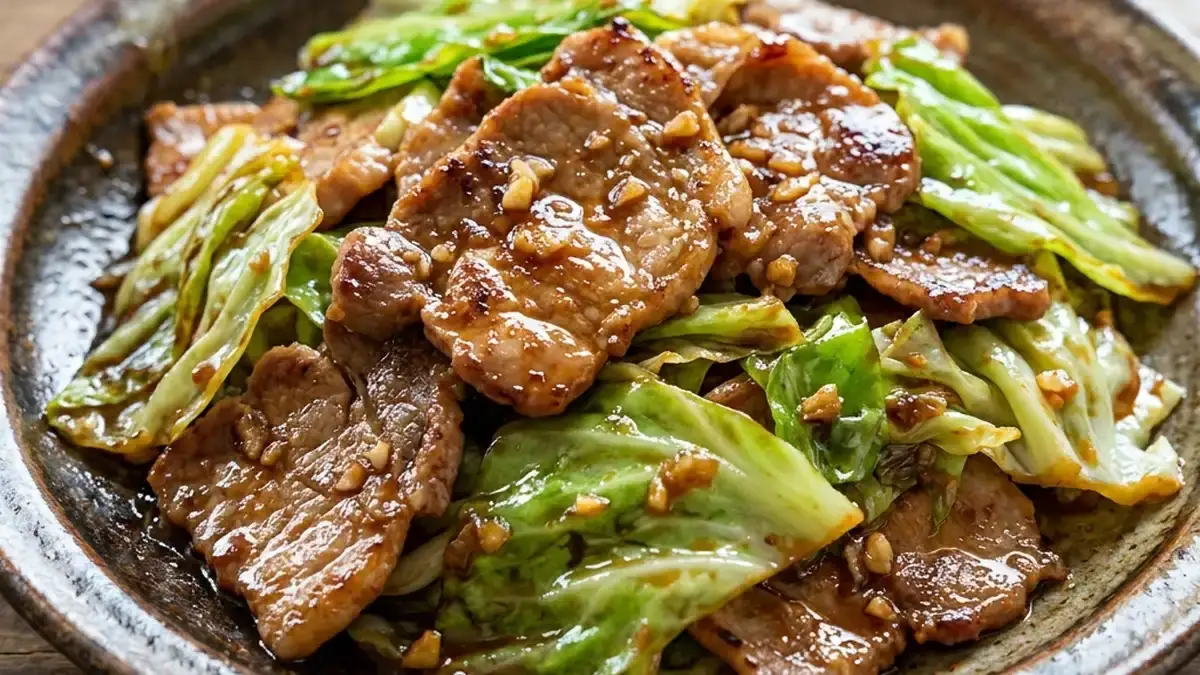 キャベツと豚肉の炒め物