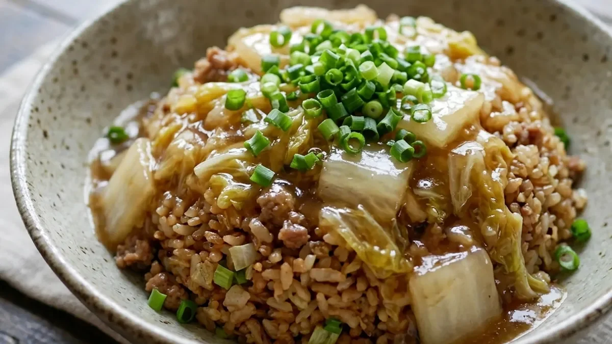 白菜の和風あんかけチャーハン