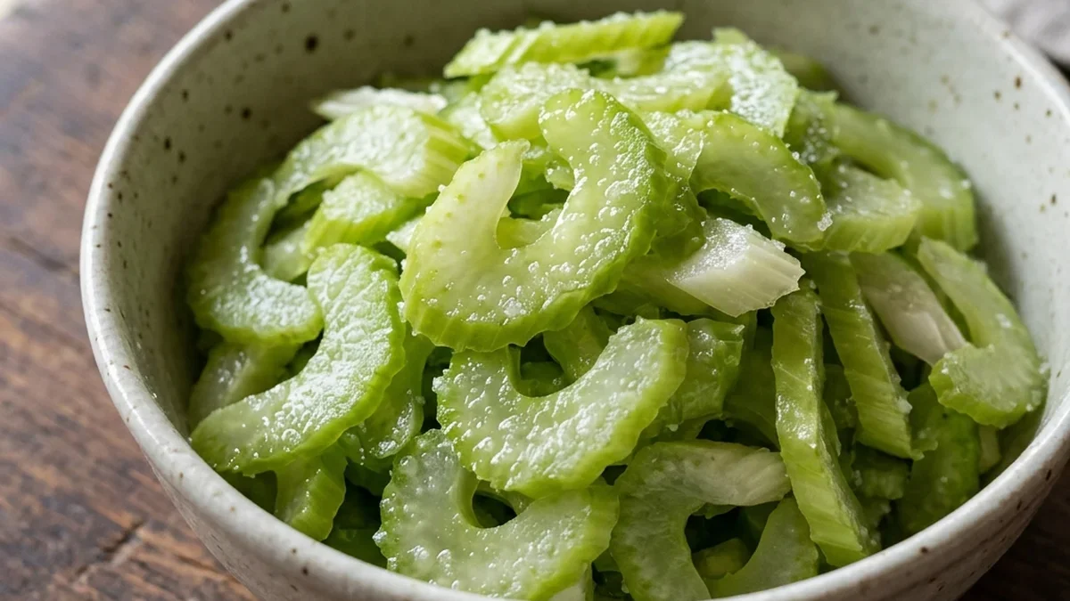 セロリの塩漬け