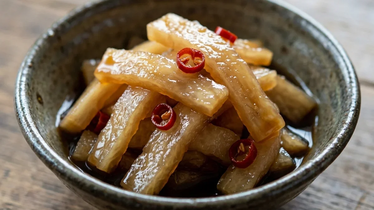 大根の皮の漬物