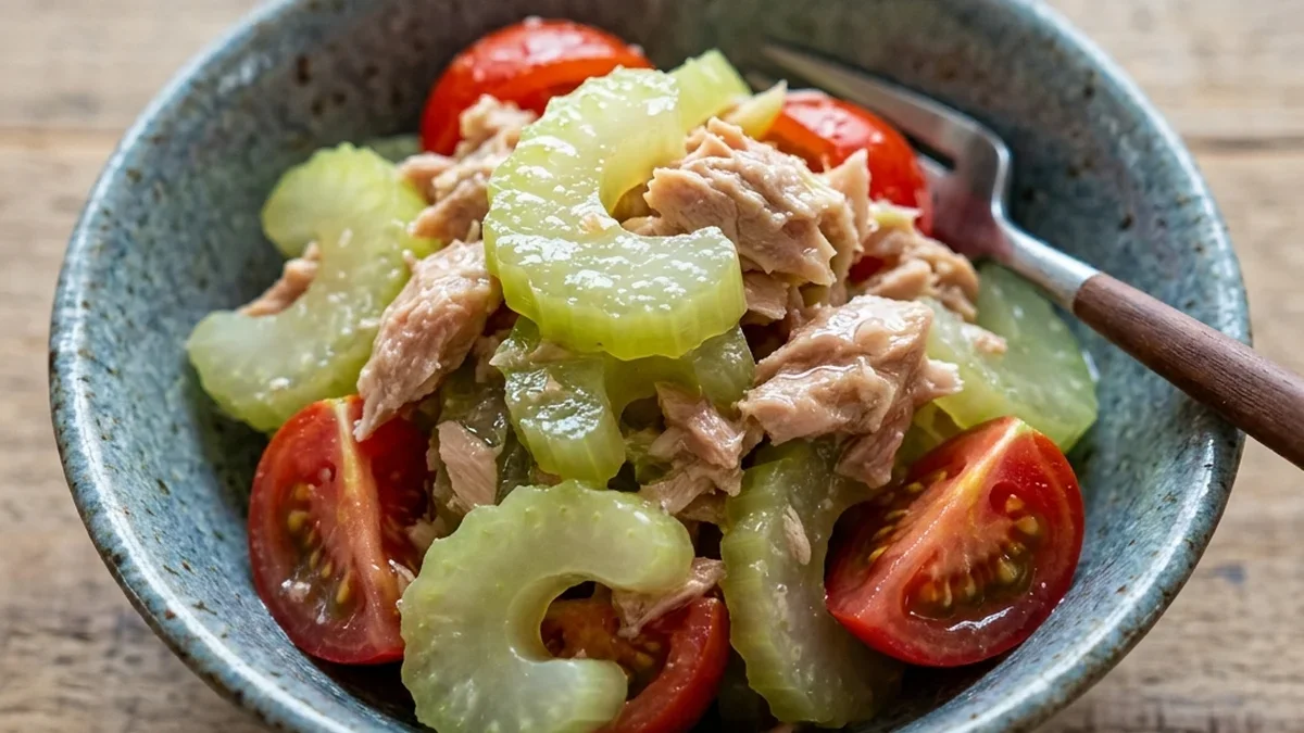 セロリとツナのあえ物