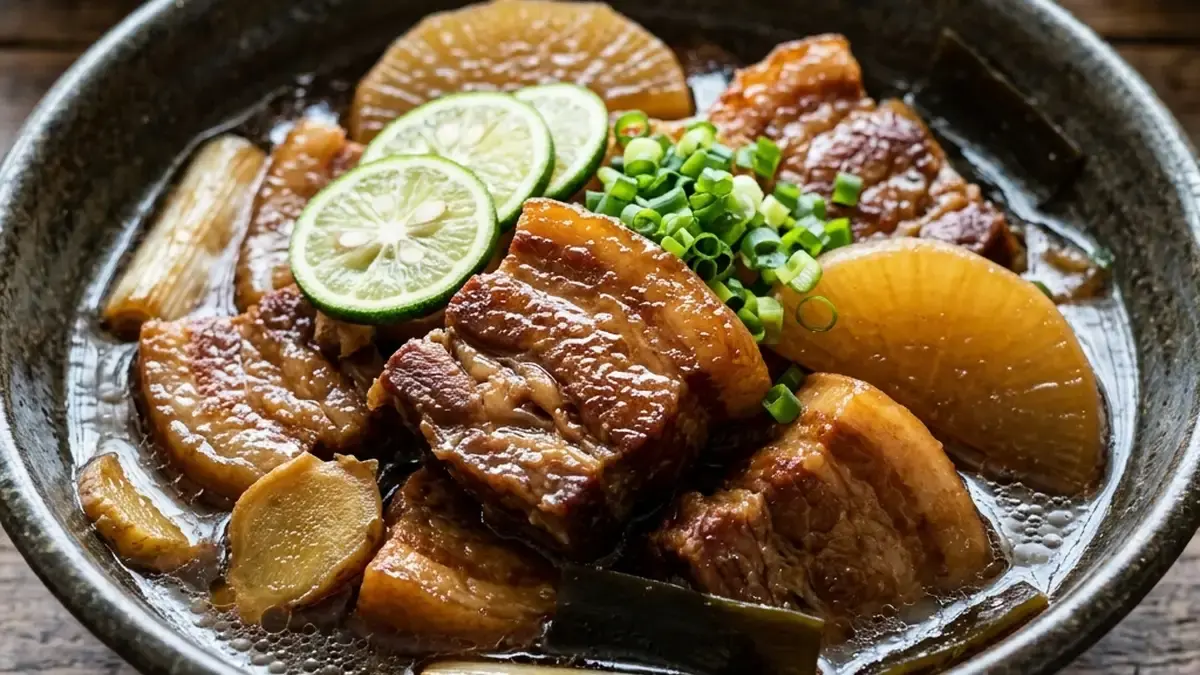大根と豚のとろとろ塩角煮