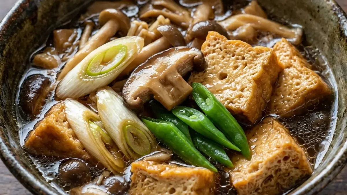 きのこと厚揚げのうま煮