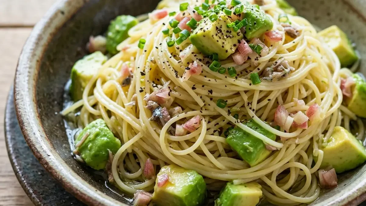 しょうが風味の冷製パスタ