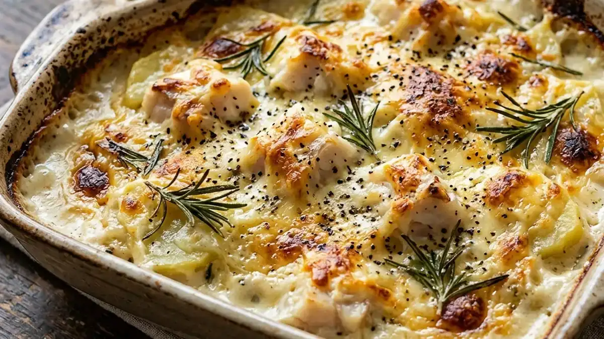 たらとじゃがいものグラタン　ローズマリー風味