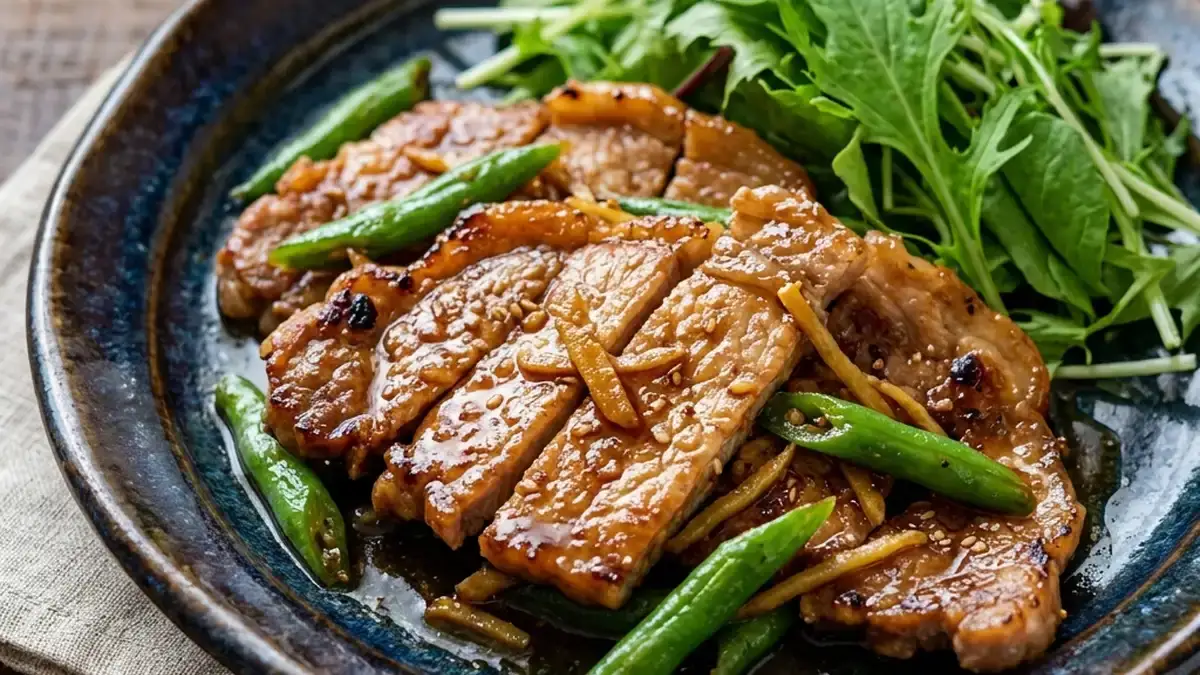 豚肉のしょうが酒焼き