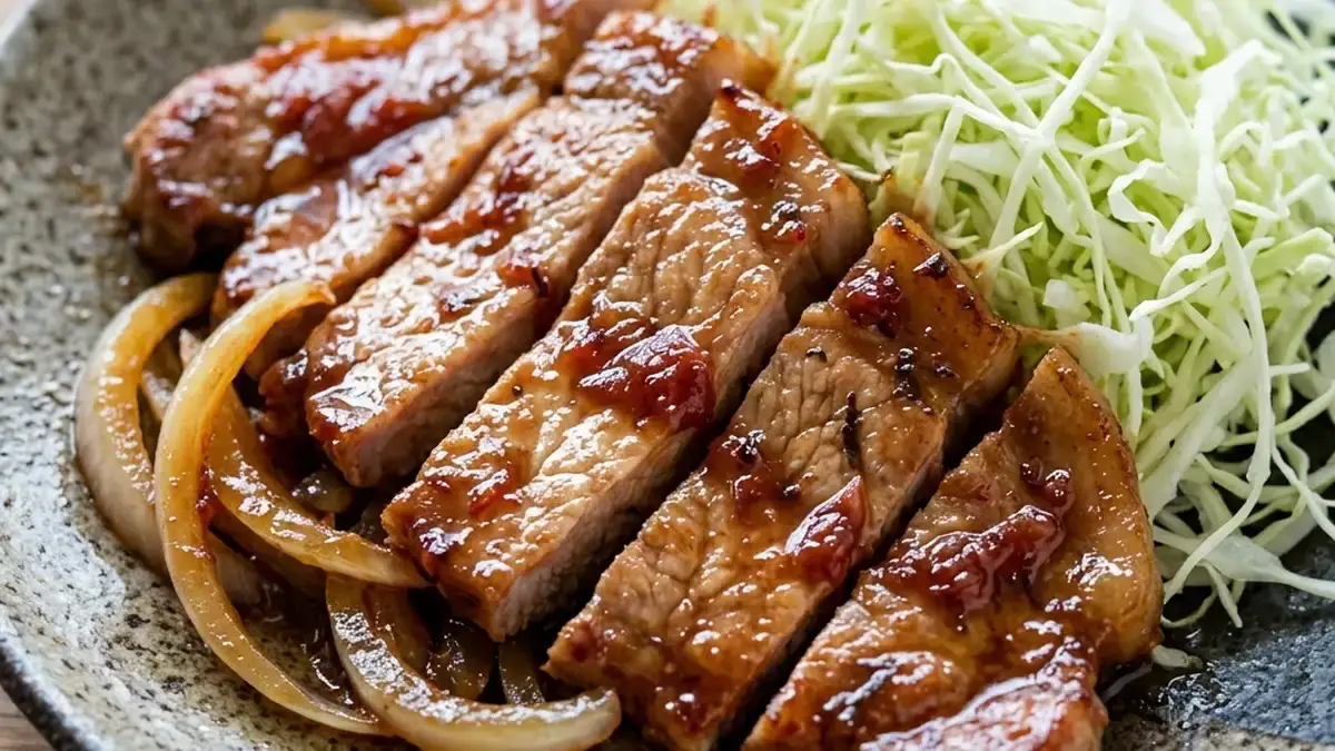 豚の梅照り焼き
