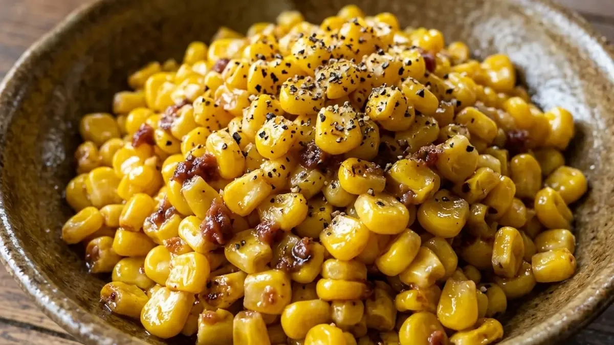 とうもろこしの梅バター炒め