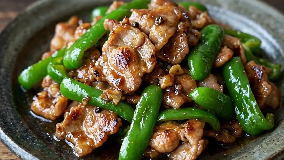 豚肉とピーマンのオイスター炒め