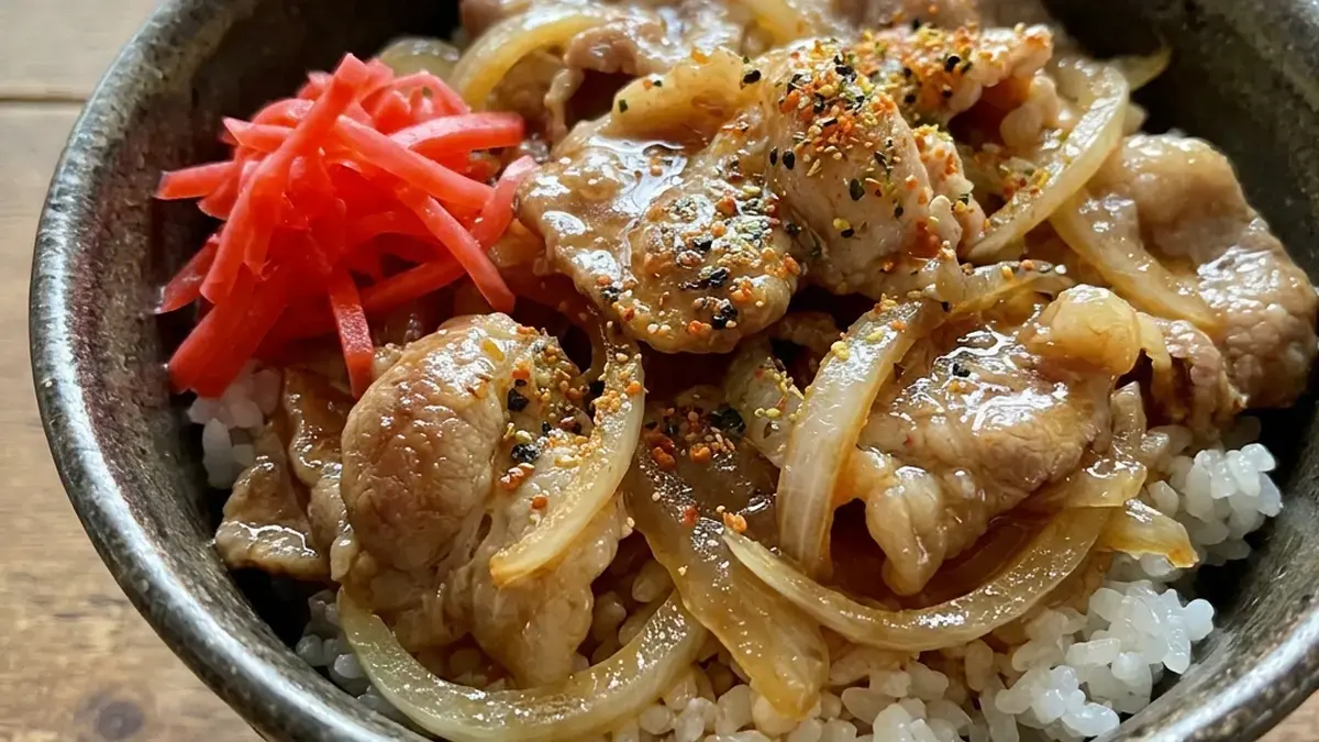 レンジ豚丼