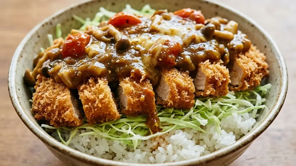ささ身カツ カレーソース丼