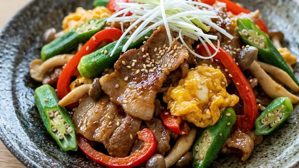 豚肉と彩り野菜のスタミナ炒め